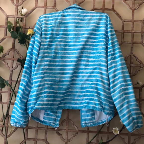 Ralph Lauren blue & white soft wind breaker jacket - Picture 5 of 7